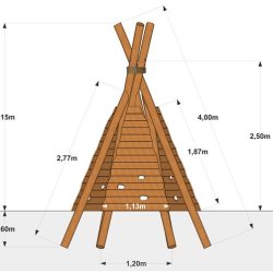Tipi med klatrev�g