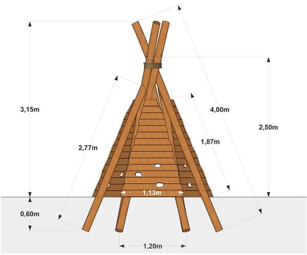 Tipi med klatrev�g