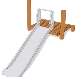 Rutsjebane 120 cm h�jde med platform 