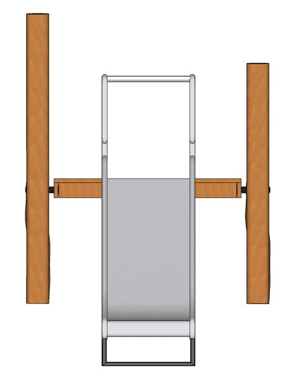 Rutsjebane 120 cm h�jde med platform 