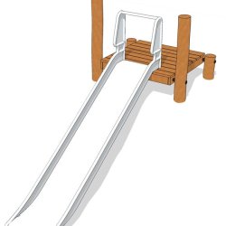 Rutsjebane 150 cm h�jde med platform 