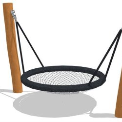 Stolpegynge med enkelt kurv RB