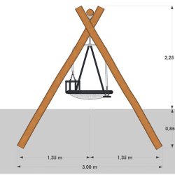 For�ldre-barn gynge m. fugleredegynge