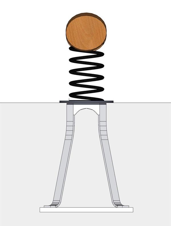 Balancebom p� fjedre