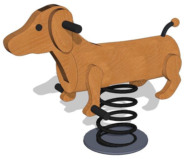 Balance Hundehvalpe p� fjedre