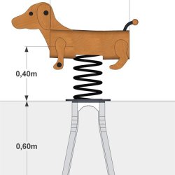 Balance Hundehvalpe p� fjedre