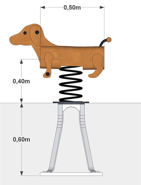 Balance Hundehvalpe p� fjedre