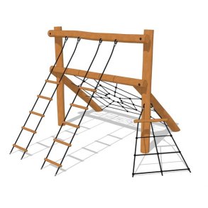Tarzan udfordring med rebstiger
