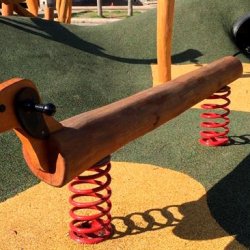 Balancegravhund p� fjedre