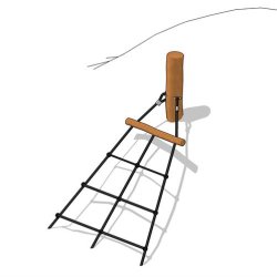 Trekantet klatrenet til bakke