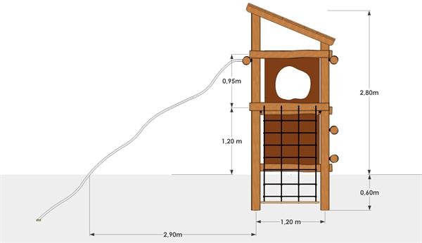 Leget�rn med klatreleg og glidest�nger