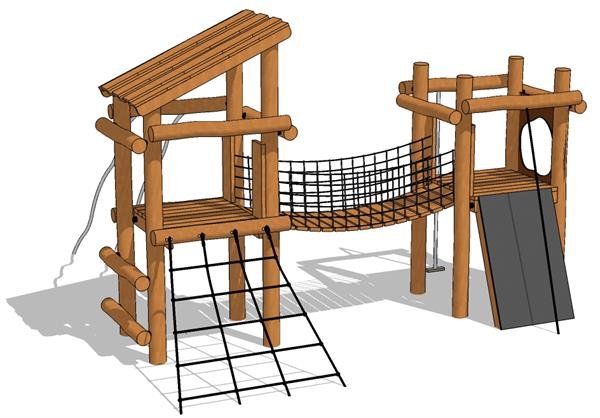 Dobbeltt�rn med h�ngebro