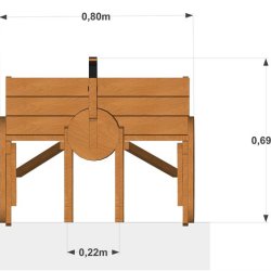 Tr�heste med vogne